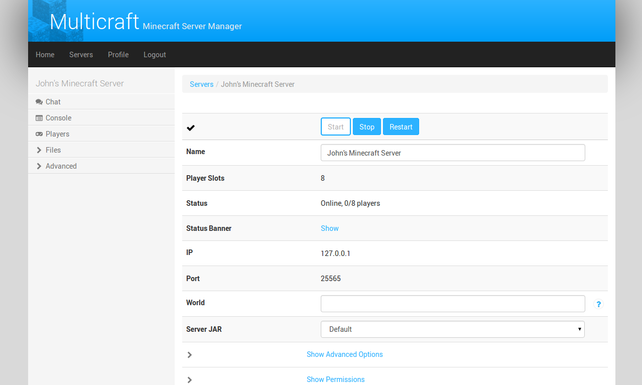 Multicraft control panel hack