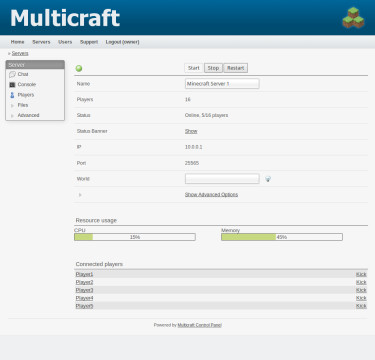 Multicraft - The Minecraft Hosting Solution
